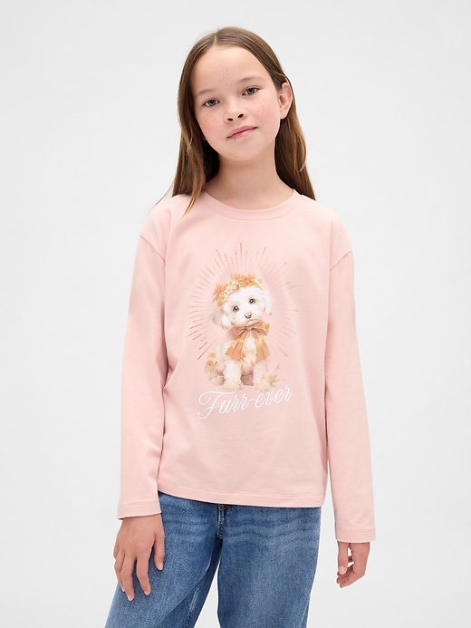 t-shirt grafica rilassata per bambini
