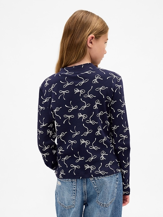 t-shirt a collo alto a coste per bambini