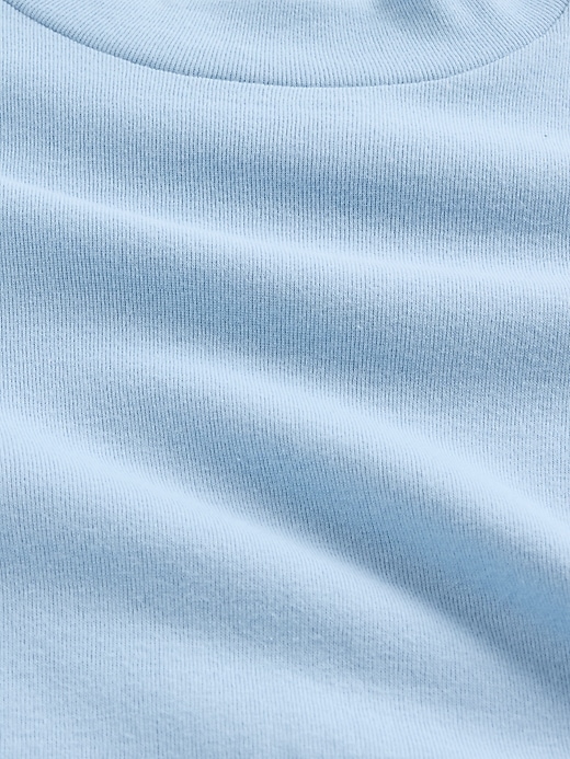 t-shirt a collo alto a coste per bambini