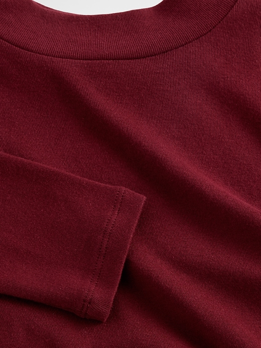 t-shirt a collo alto a coste per bambini