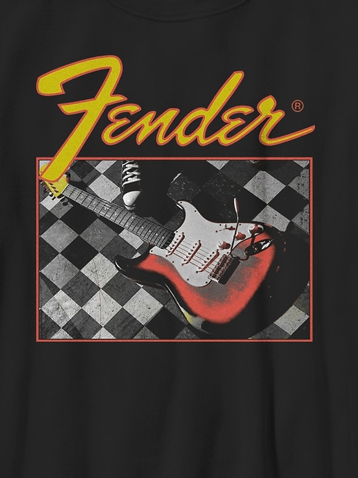 maglietta a quadri per chitarra fender per bambini