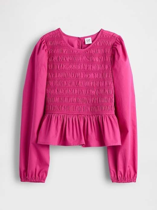 top peplo arricciato per bambini