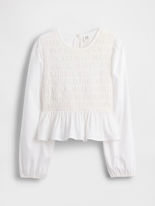 top peplo arricciato per bambini