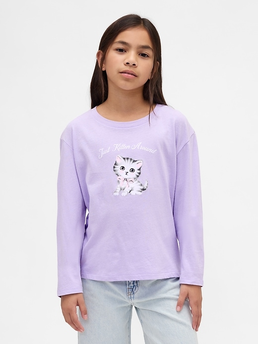 t-shirt grafica rilassata per bambini