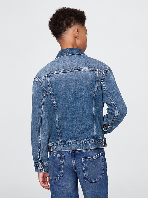 giacca in denim icon in cotone biologico per bambini