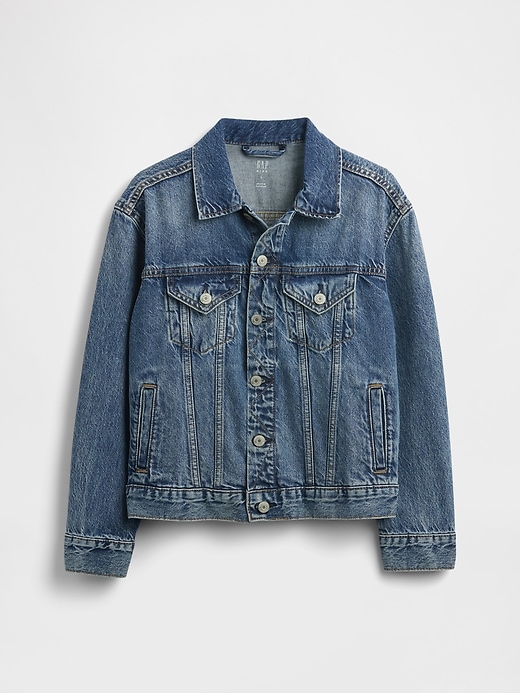 giacca in denim icon in cotone biologico per bambini