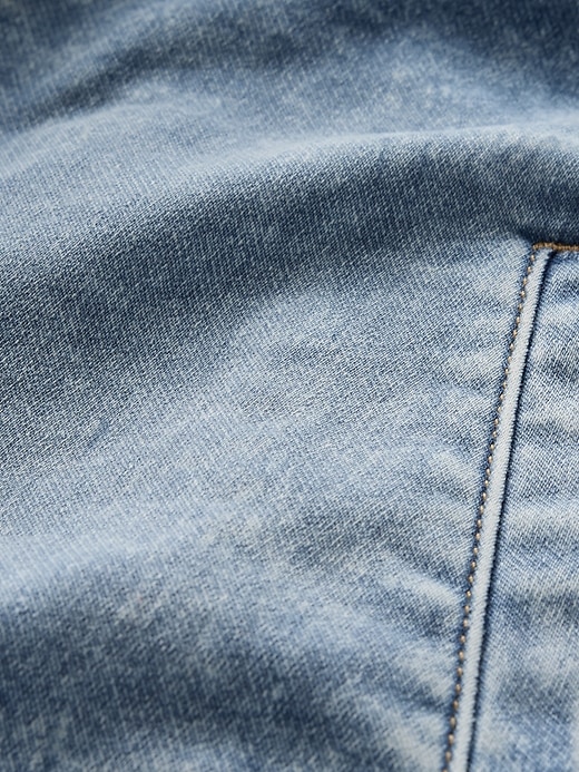 giacca con cappuccio in denim ultra morbido per bambini