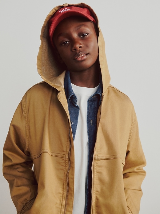 giacca in maglia di jeans per bambini