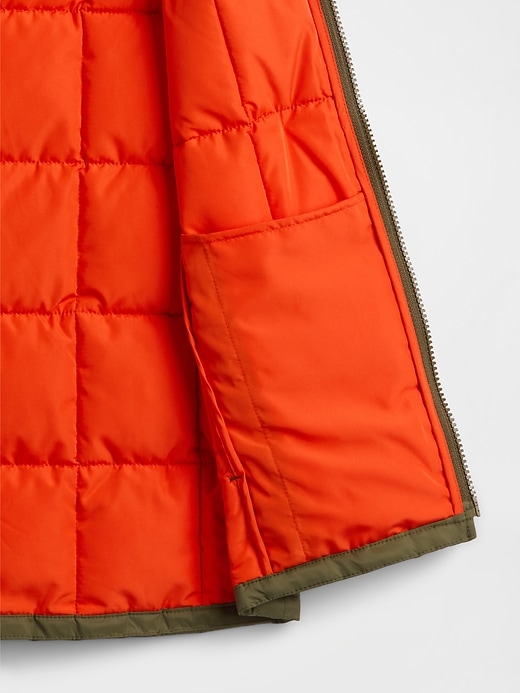 gilet imbottito leggero riciclato per bambini