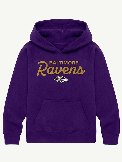 felpa con cappuccio e scritta nfl signature per bambini