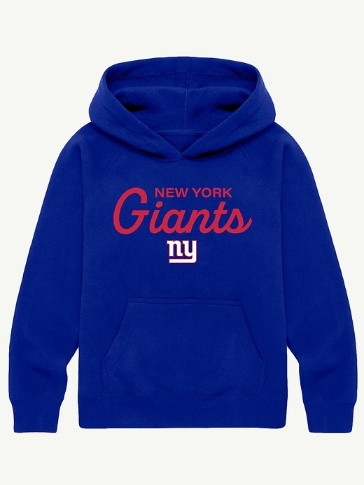felpa con cappuccio e scritta nfl signature per bambini