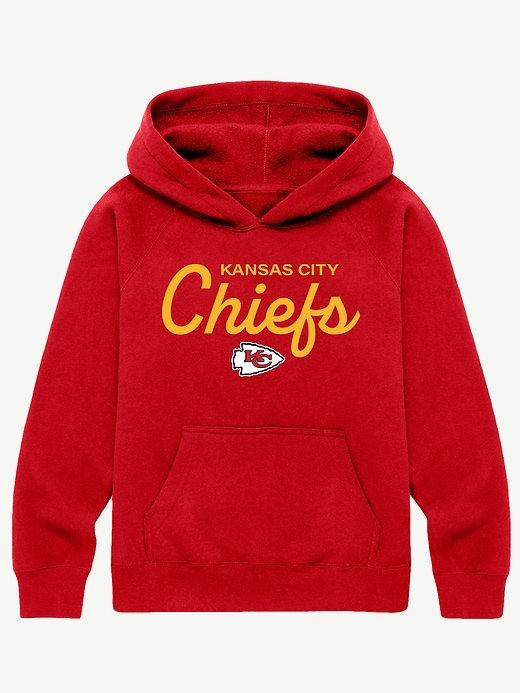felpa con cappuccio e scritta nfl signature per bambini