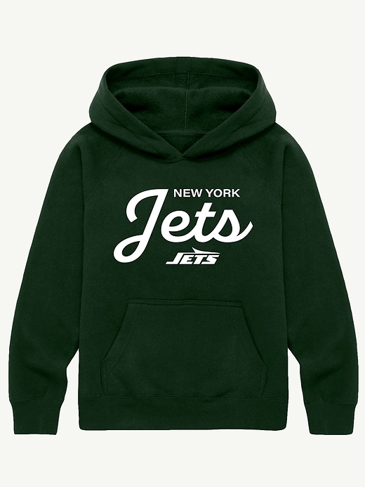 felpa con cappuccio e scritta nfl signature per bambini