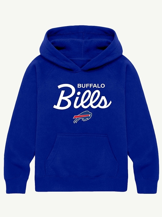 felpa con cappuccio e scritta nfl signature per bambini
