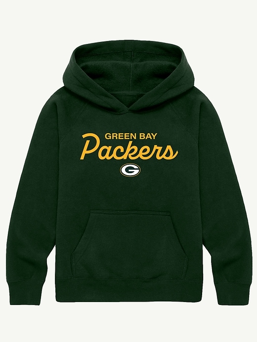 felpa con cappuccio e scritta nfl signature per bambini