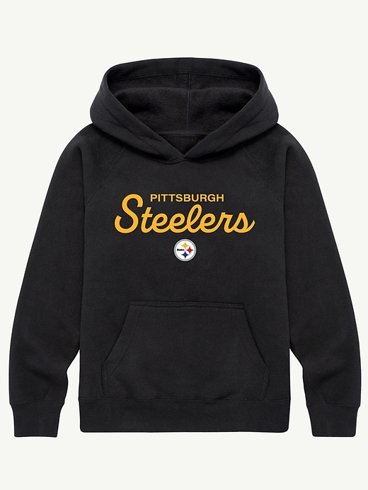felpa con cappuccio e scritta nfl signature per bambini