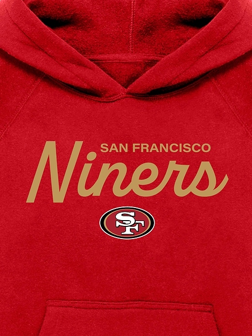 felpa con cappuccio e scritta nfl signature per bambini