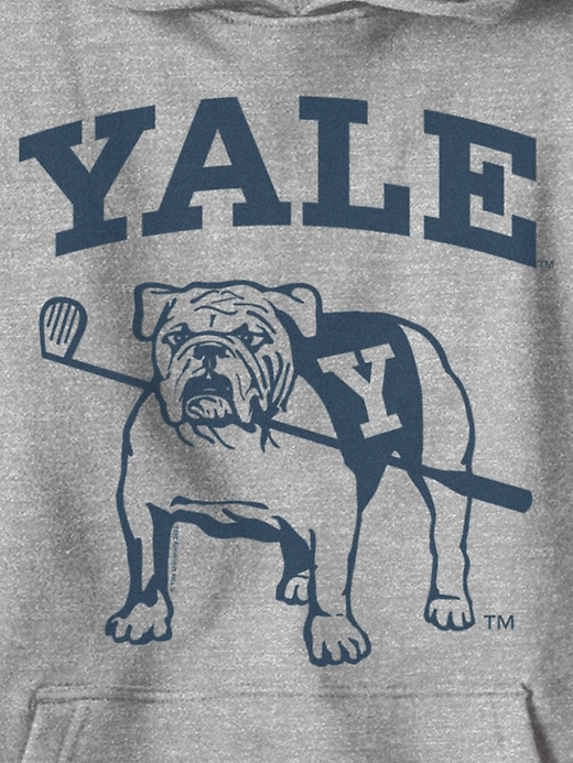 felpa grafica per bambini della yale university