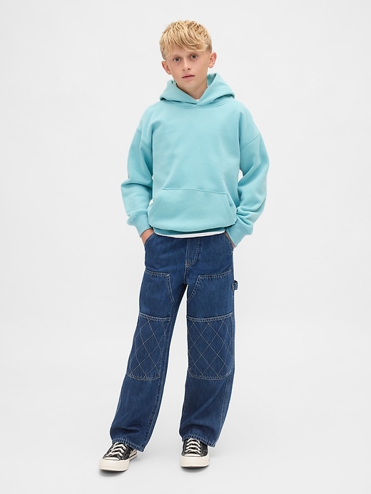 felpa con cappuccio rilassata vintagesoft per bambini