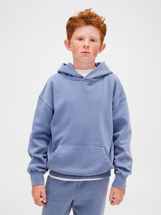 felpa con cappuccio rilassata vintagesoft per bambini