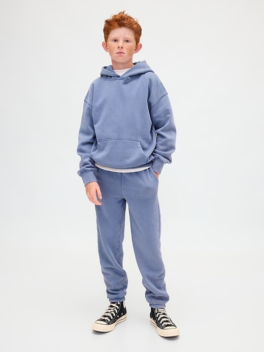 felpa con cappuccio rilassata vintagesoft per bambini