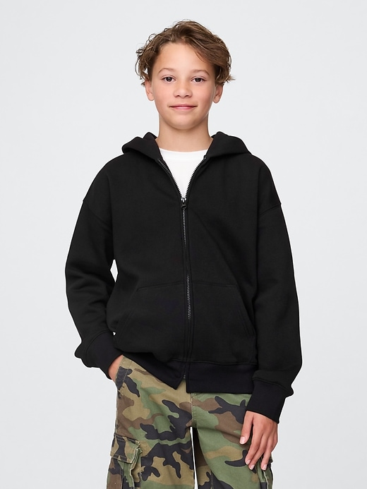 felpa con cappuccio vintagesoft zip per bambini