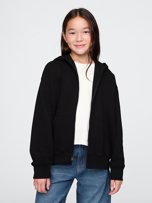 felpa con cappuccio vintagesoft zip per bambini