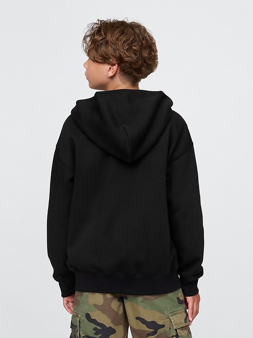 felpa con cappuccio vintagesoft zip per bambini