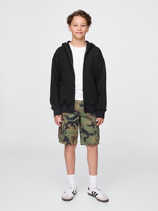 felpa con cappuccio vintagesoft zip per bambini