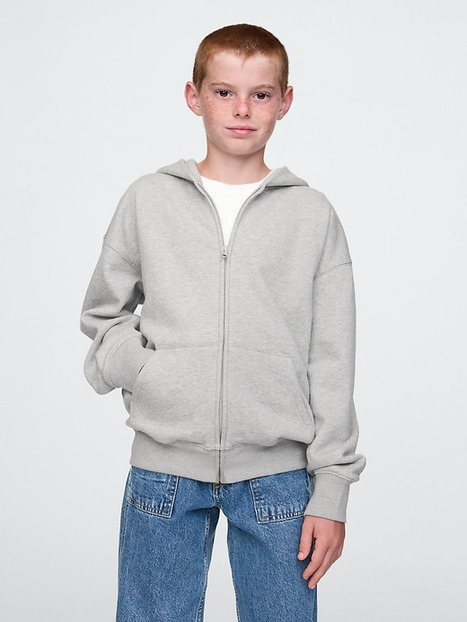 felpa con cappuccio vintagesoft zip per bambini