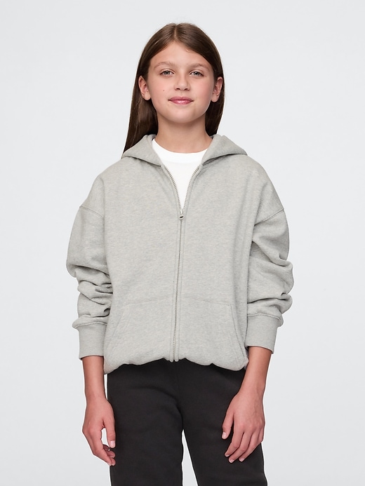 felpa con cappuccio vintagesoft zip per bambini