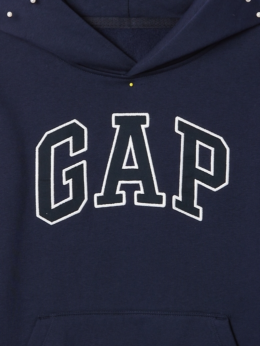 felpa con cappuccio con logo vintagesoft per bambini