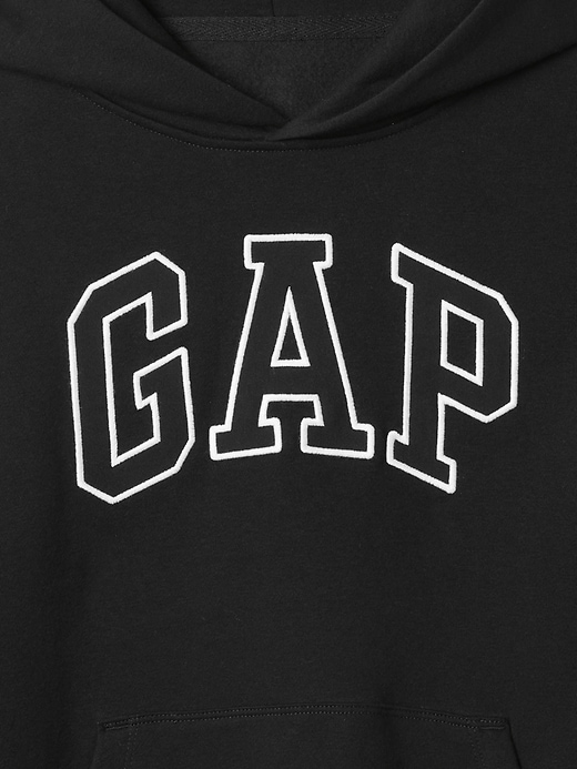 felpa con cappuccio con logo vintagesoft per bambini