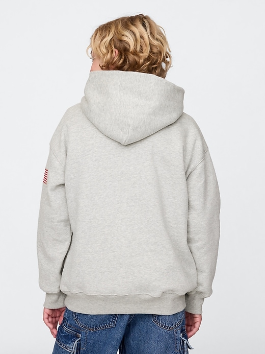 felpa con cappuccio vintagesoft nyc times square per bambini