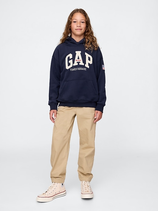 felpa con cappuccio vintagesoft nyc times square per bambini