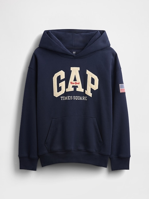 felpa con cappuccio vintagesoft nyc times square per bambini