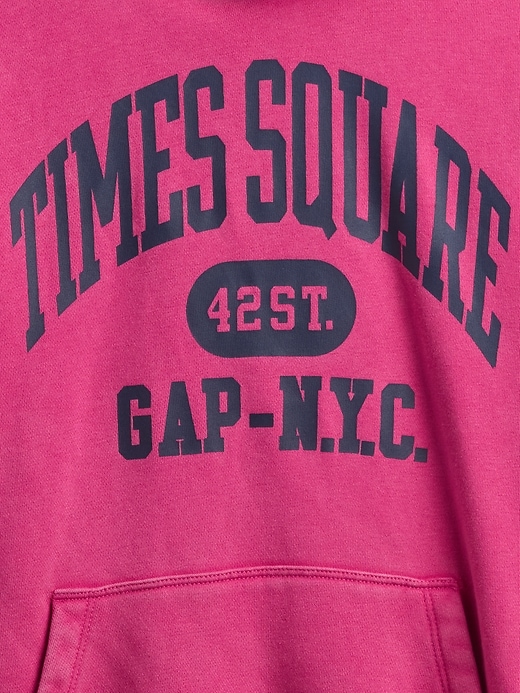 felpa con cappuccio vintagesoft nyc times square per bambini