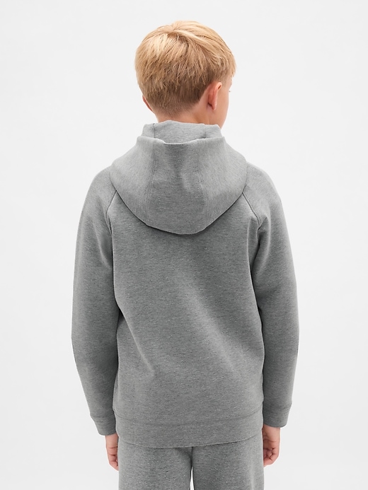 felpa con cappuccio e zip ad asciugatura rapida gapfit tech per bambini