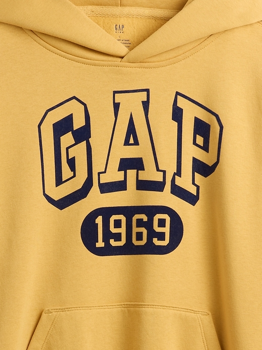 felpa con cappuccio con logo vintagesoft per bambini