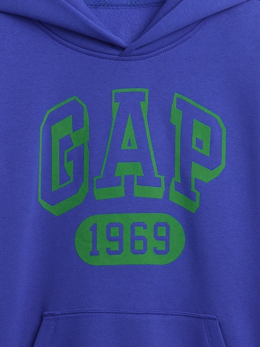 felpa con cappuccio con logo vintagesoft per bambini