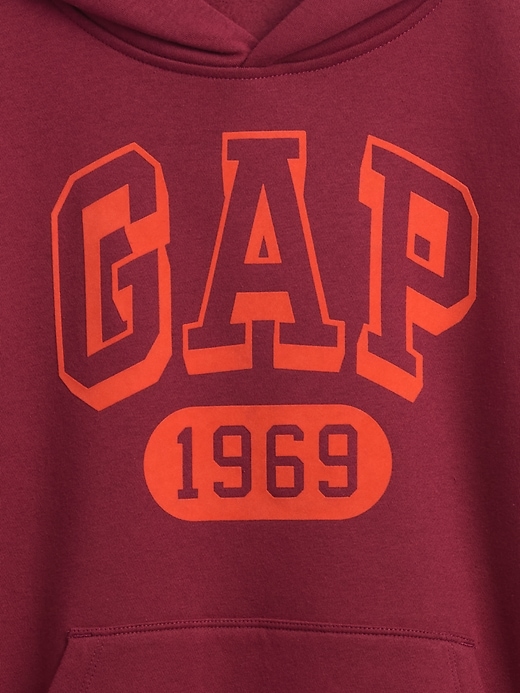 felpa con cappuccio con logo vintagesoft per bambini