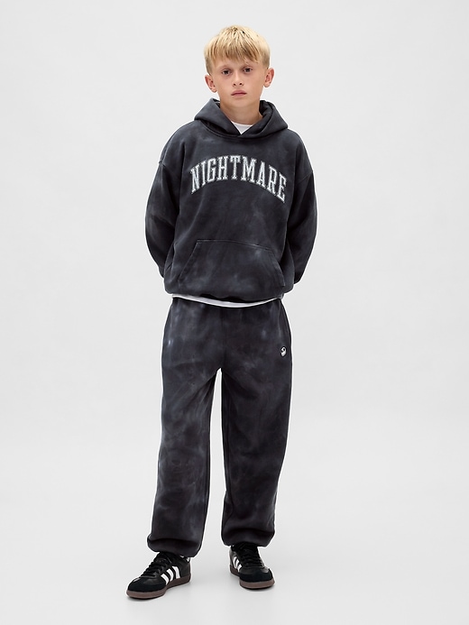 pantaloni da jogging larghi con teschio vintage gap × disney tim burtons the nightmare before christmas per bambini