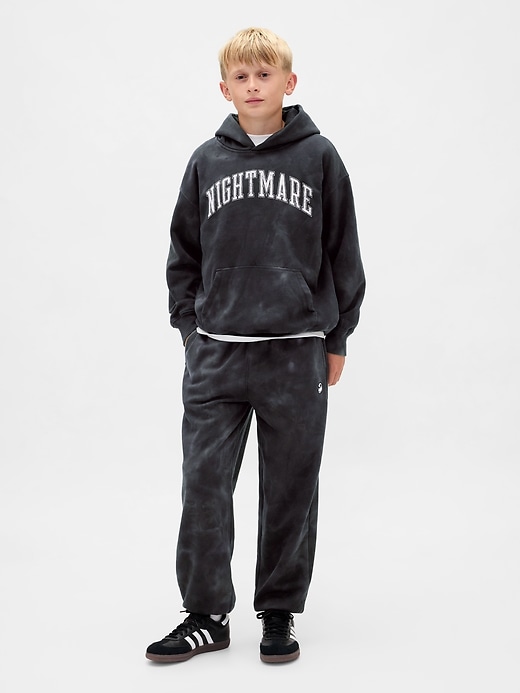 felpa con cappuccio grafica vintagesoft per bambini gap × disney tim burtons the nightmare before christmas
