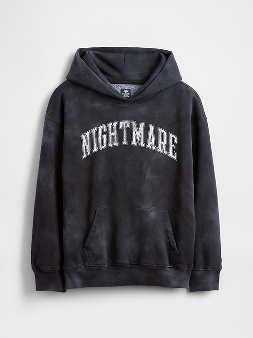 felpa con cappuccio grafica vintagesoft per bambini gap × disney tim burtons the nightmare before christmas
