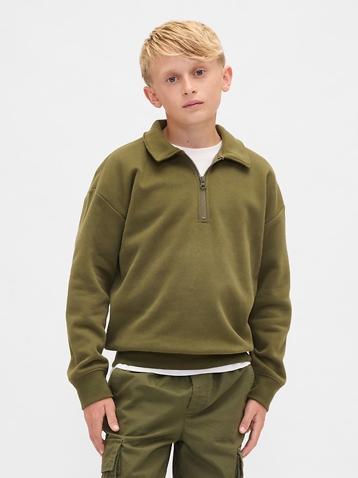 pullover vintagesoft con cerniera a un quarto per bambini