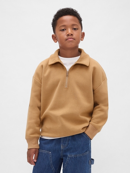 pullover vintagesoft con cerniera a un quarto per bambini