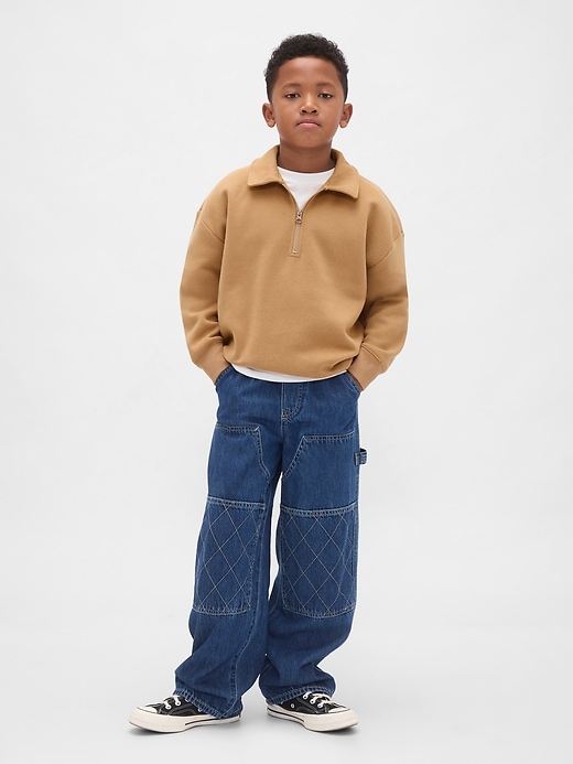 pullover vintagesoft con cerniera a un quarto per bambini