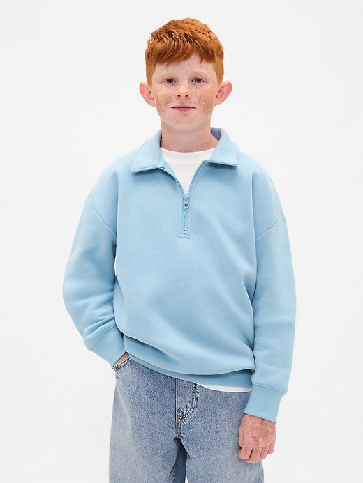 pullover vintagesoft con cerniera a un quarto per bambini