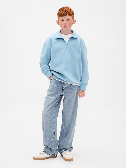 pullover vintagesoft con cerniera a un quarto per bambini