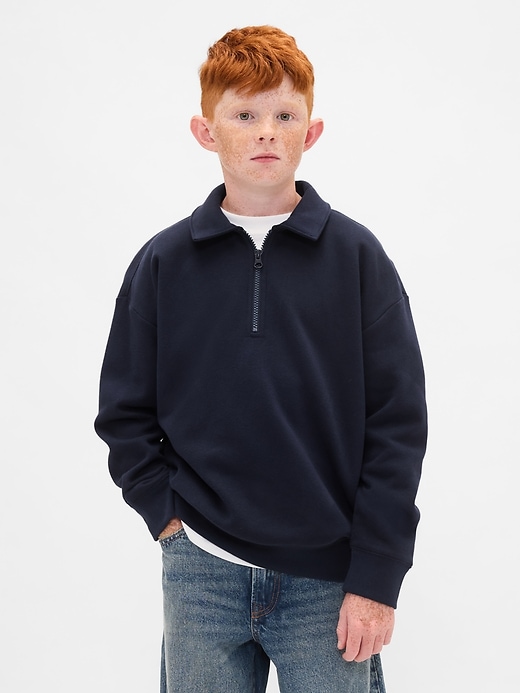 pullover vintagesoft con cerniera a un quarto per bambini